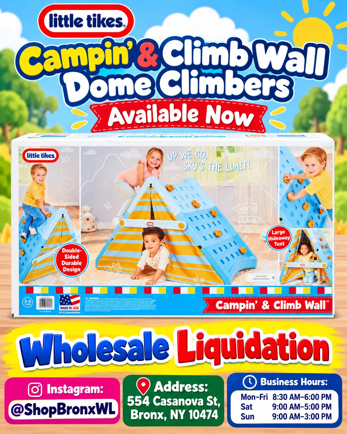 Little Tikes Campin' & Climb Wall