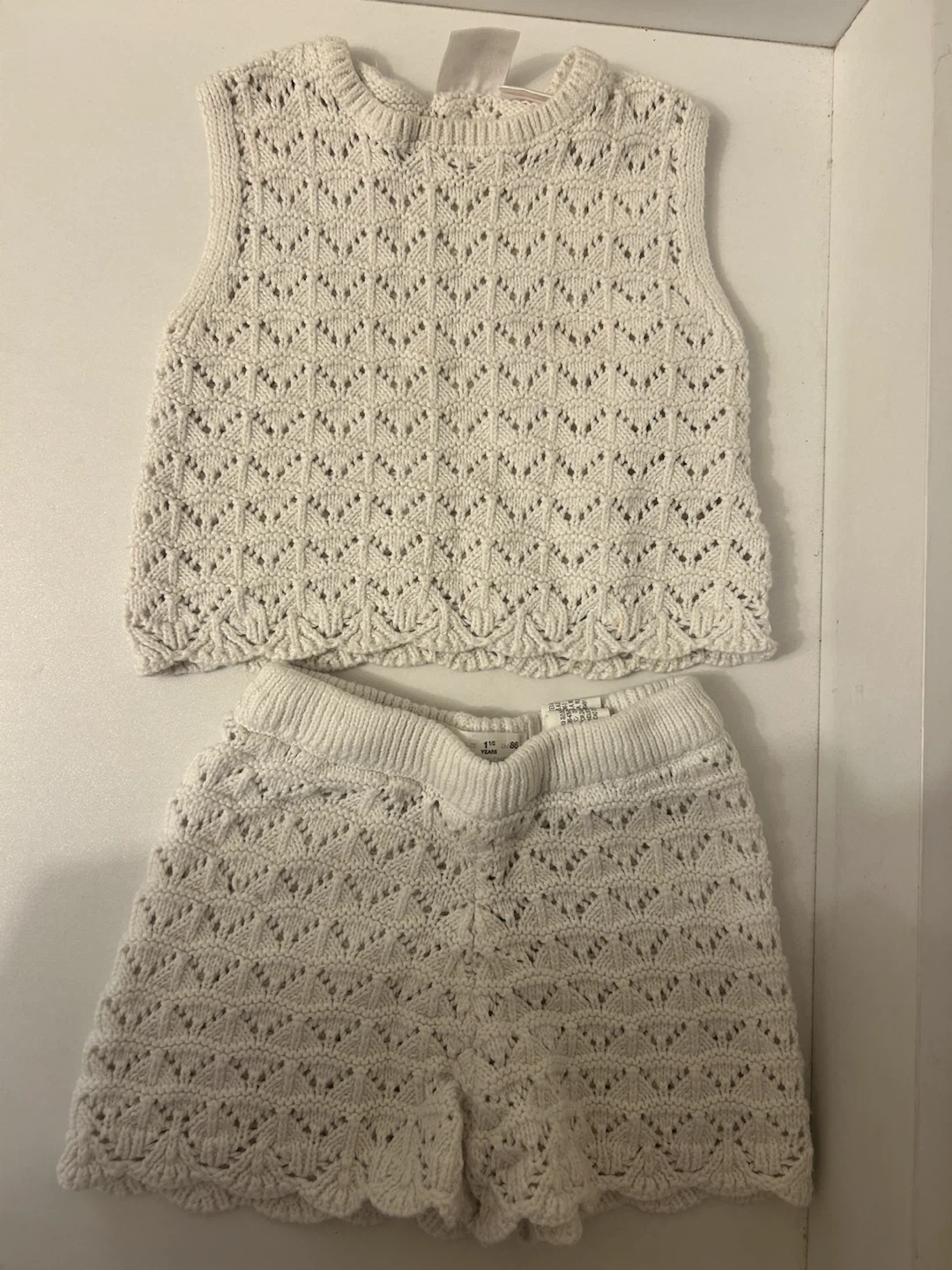 Zara Knit Top and Shorts Set