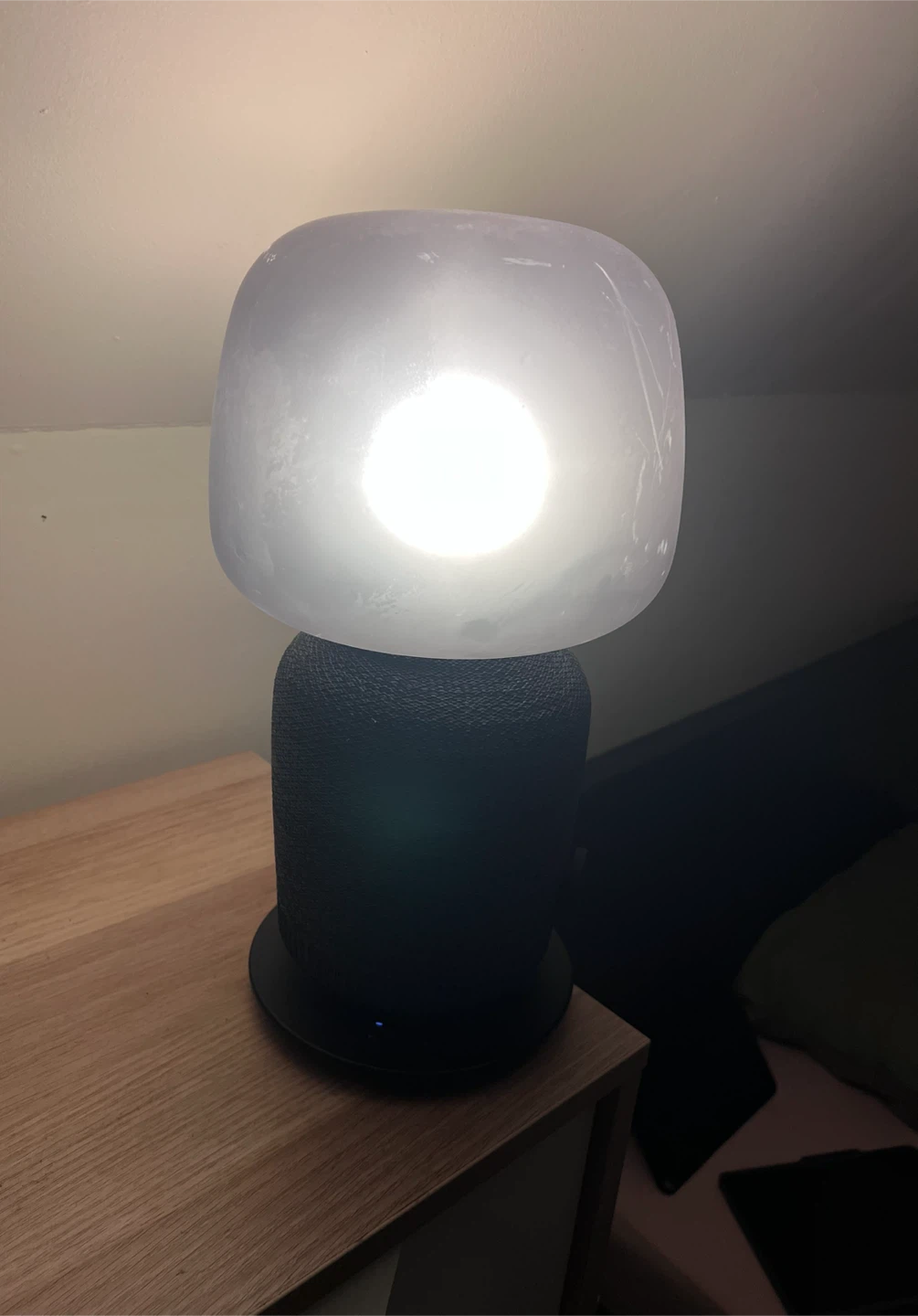 IKEA SYMFONISK Speaker Lamp with Glass Shade