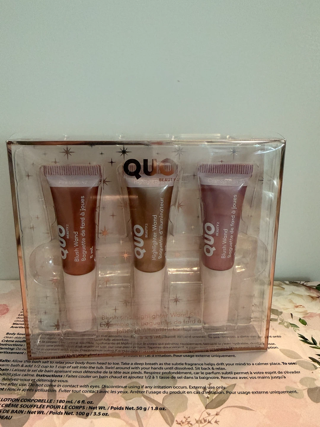 Quo Beauty Blush and Highlighter Wand Set