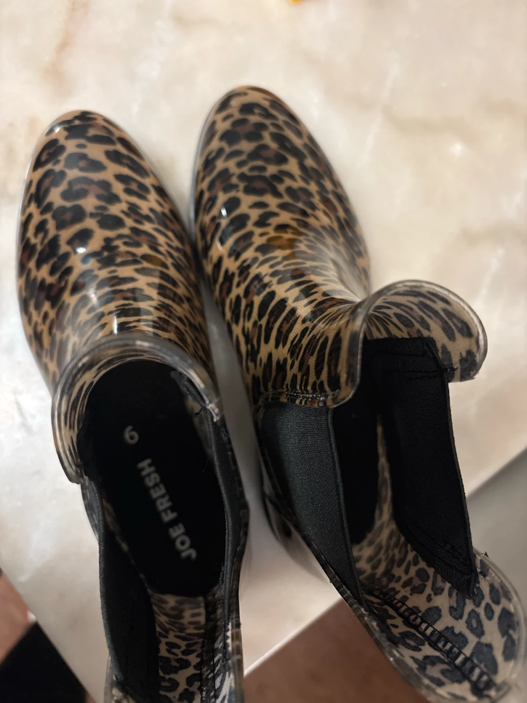 Joe Fresh leopard print Chelsea rain boots - photo 3