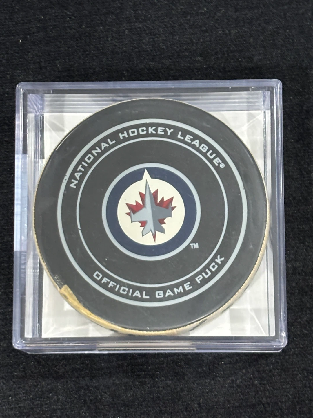 Winnipeg Jets Game Used Puck - Little Goal - photo 4