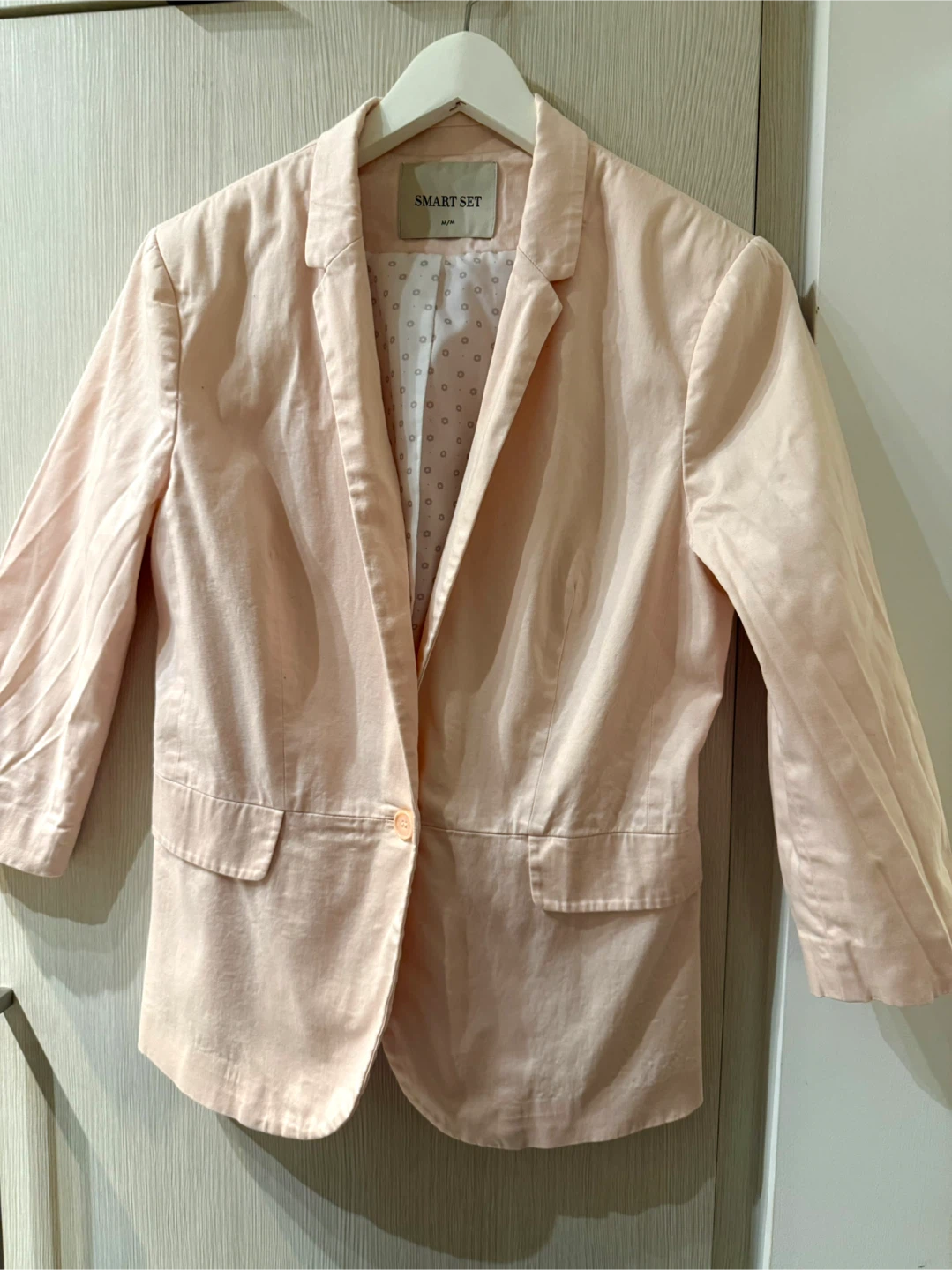 Smart Set light pink blazer