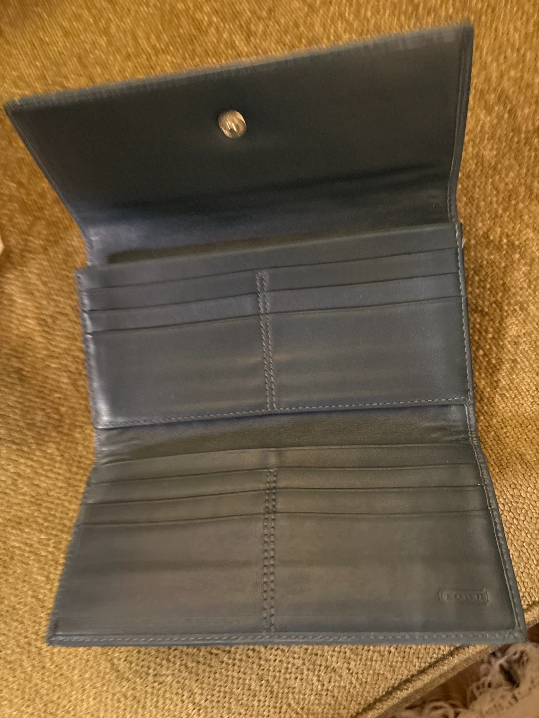 Blue Coach Signature Wallet - photo 2