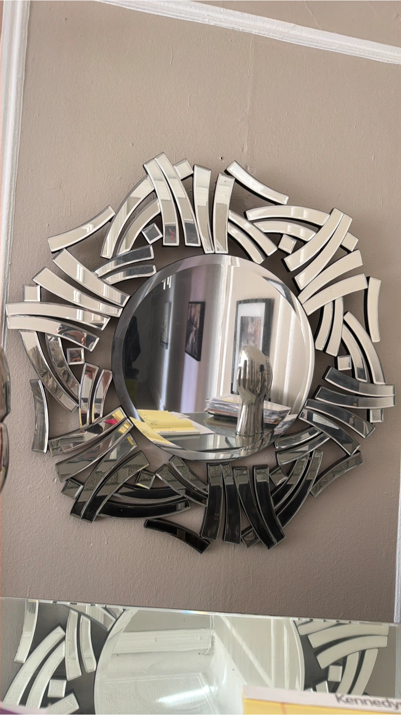 2 Decorative Art Deco Style Wall Mirror - photo 3