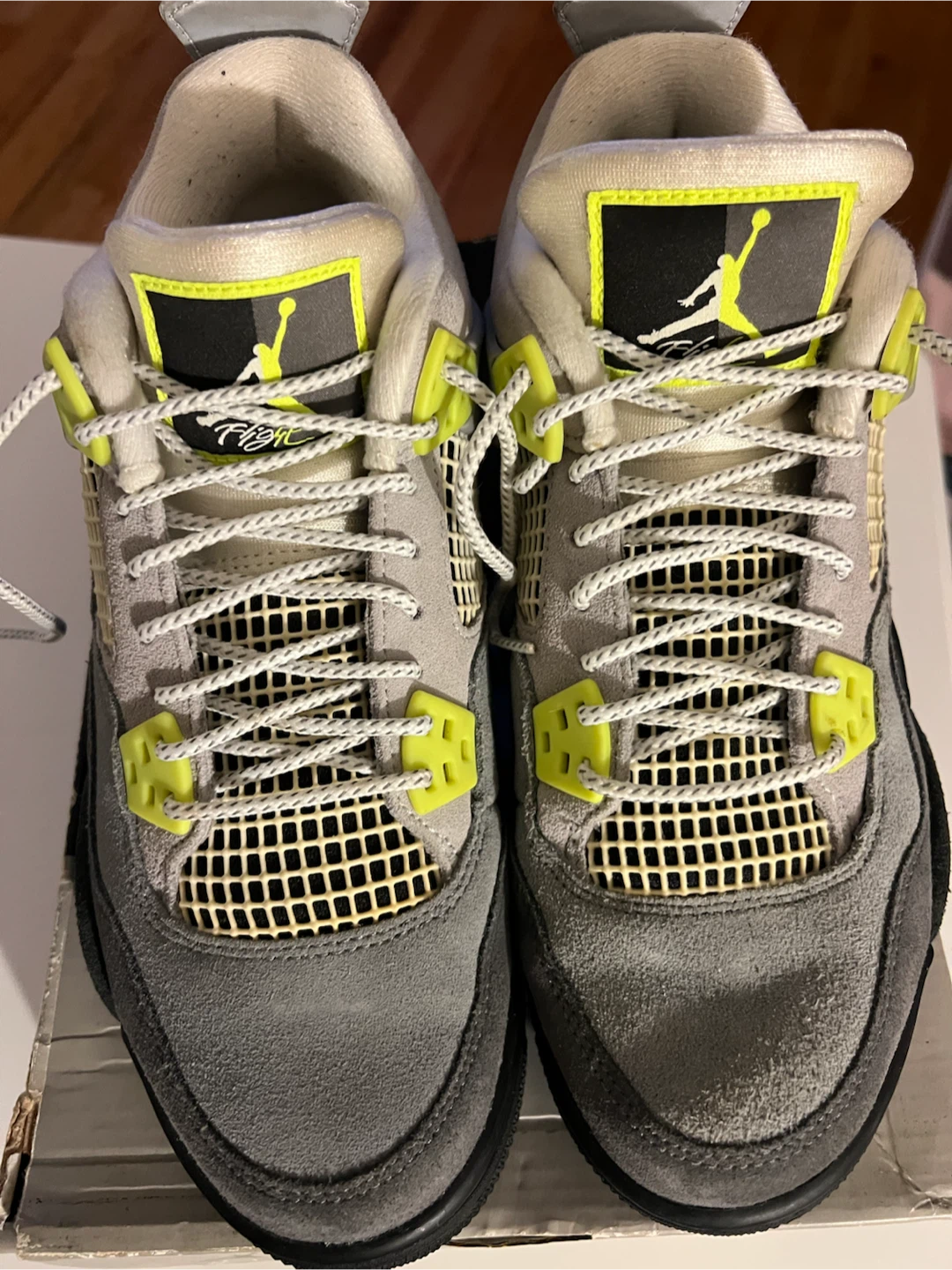 Air Jordan 4 Retro SE GS Cool Grey Volt - photo 2