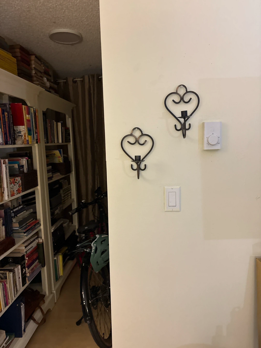 Set of 2 Metal Heart Wall Sconces - photo 3