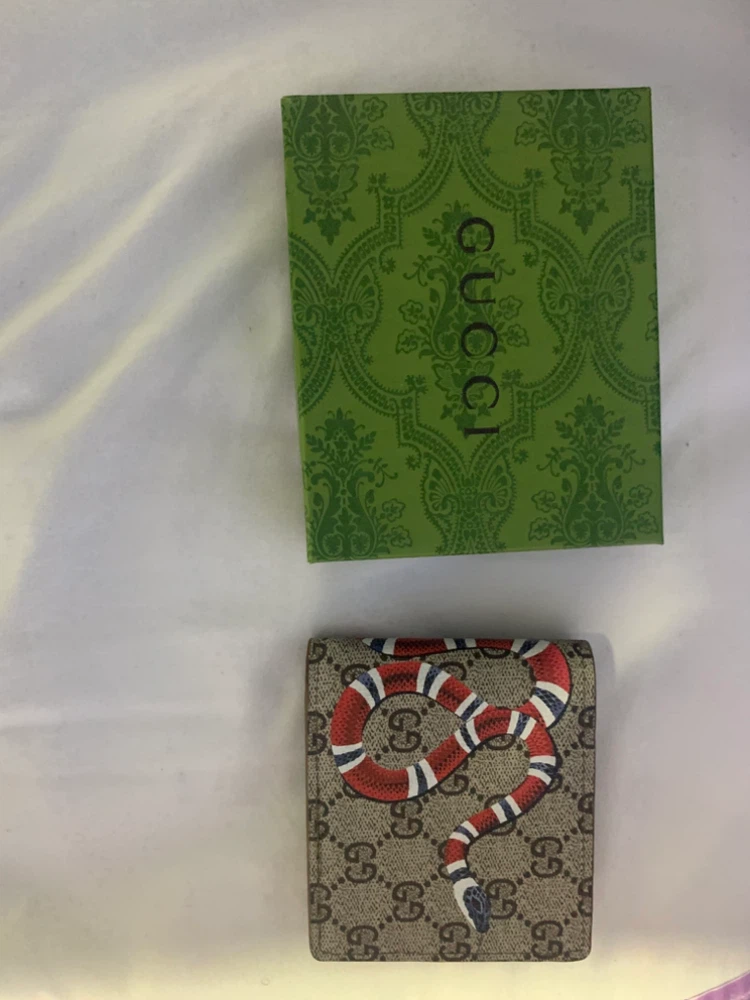 Gucci Kingsnake GG Supreme Bi-fold Wallet - photo 2