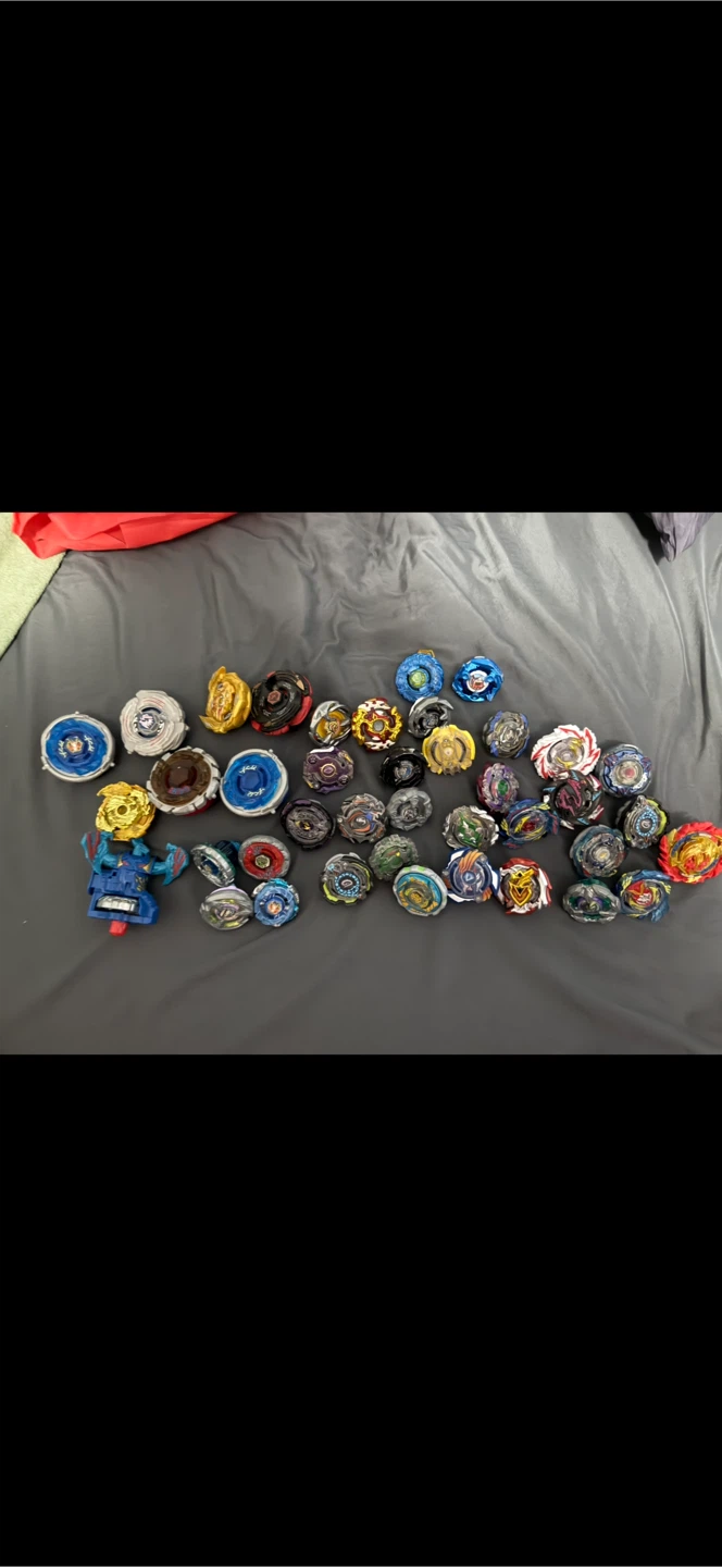 Large Collection of Beyblade Spinning Tops