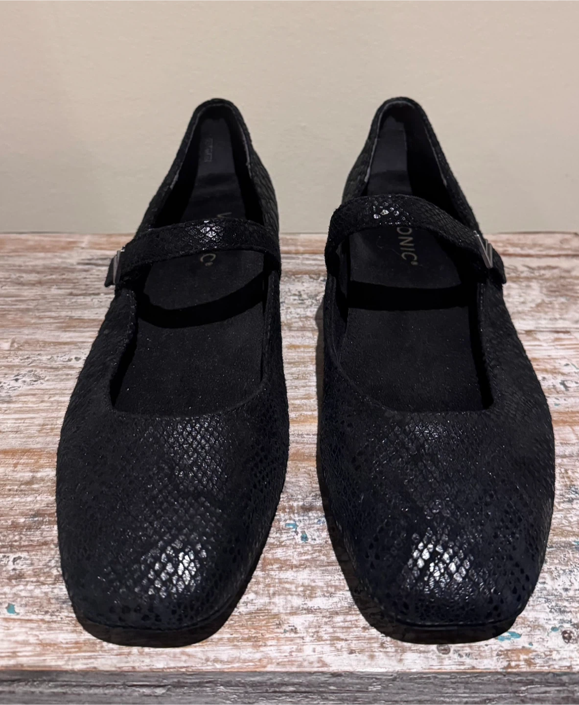 Vionic Black Mary Jane Flats