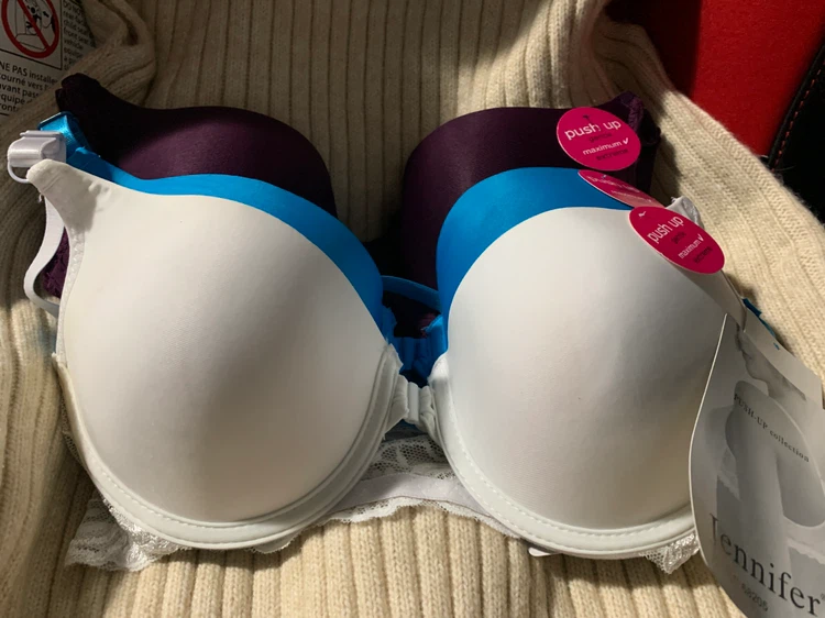 Lot of 3 Jennifer Push-Up Bras 32B