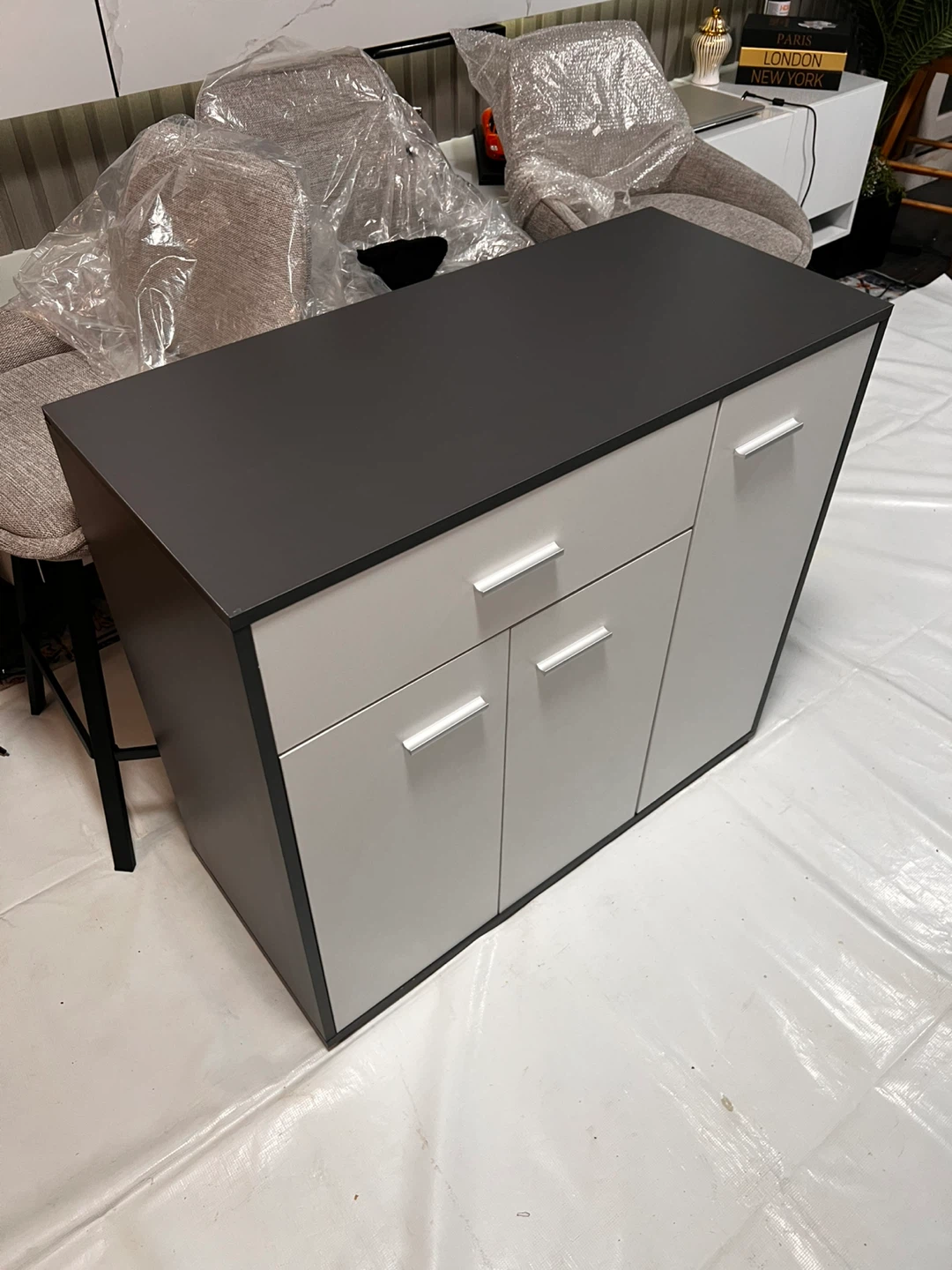 Modern Storage Cabinet with Drawer and Doors - photo 5
