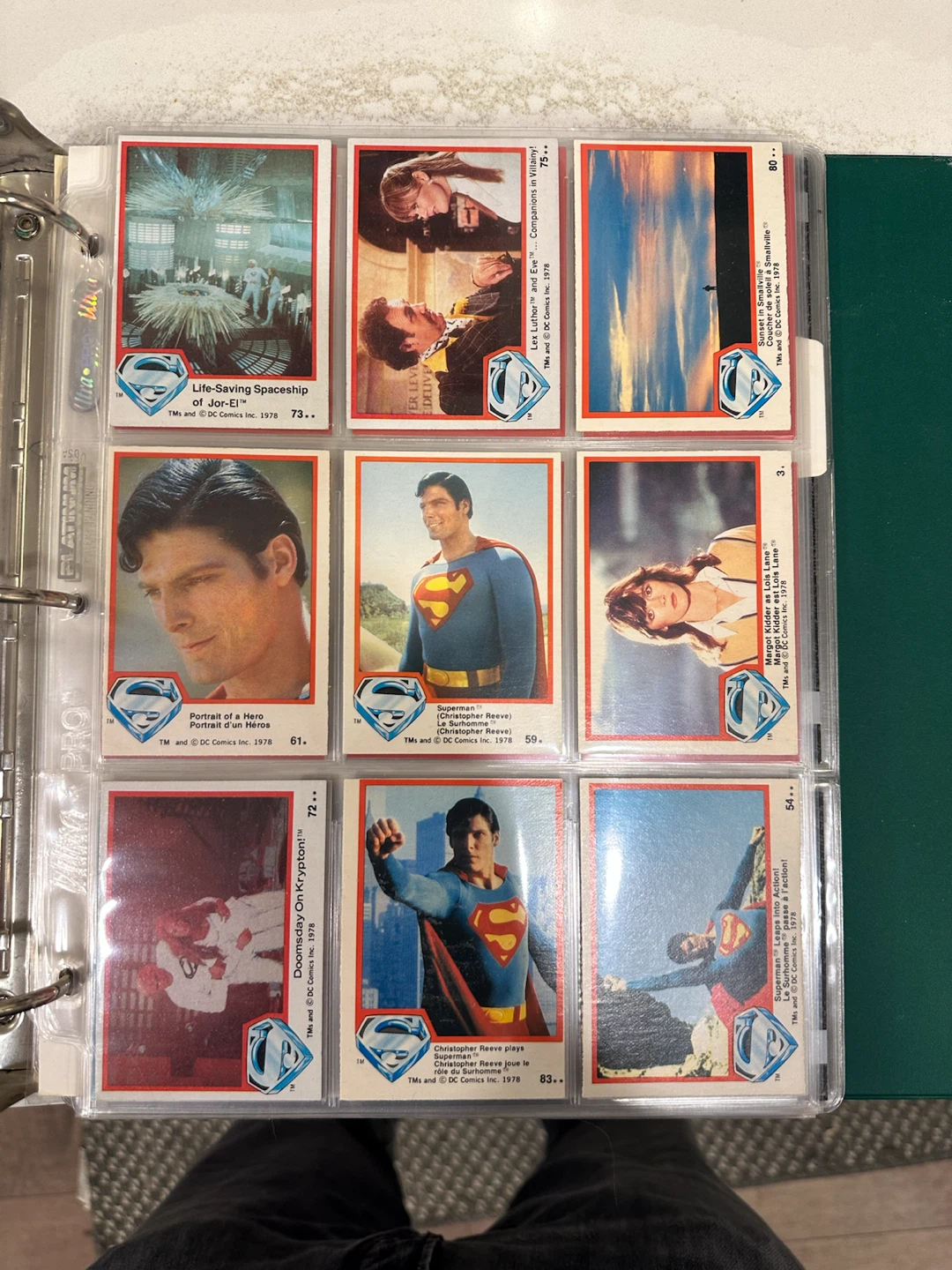 Vintage 1978 Superman Movie Cards (Please read Description)