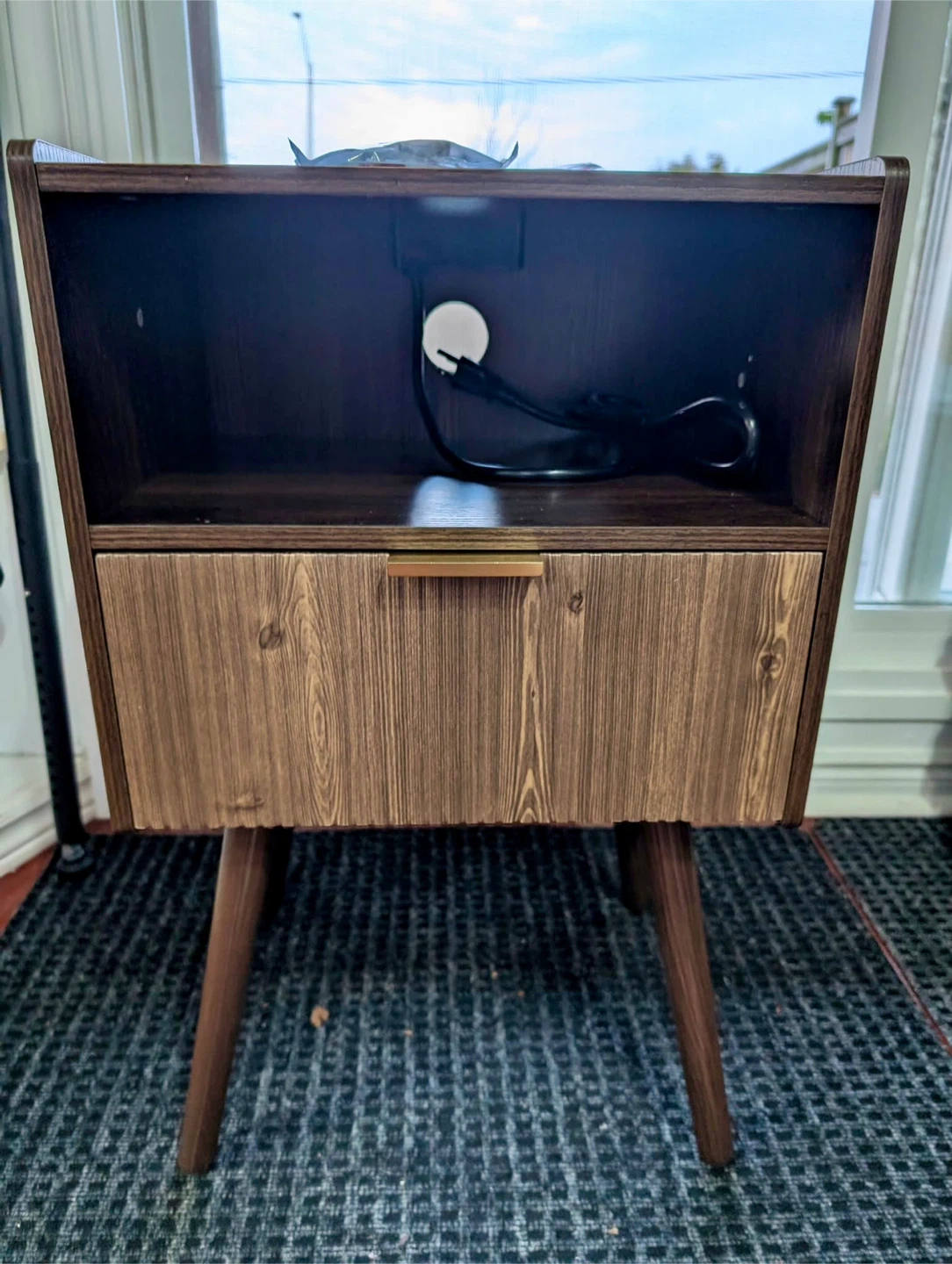LED Mid-Century Modern Bedside Table - photo 4