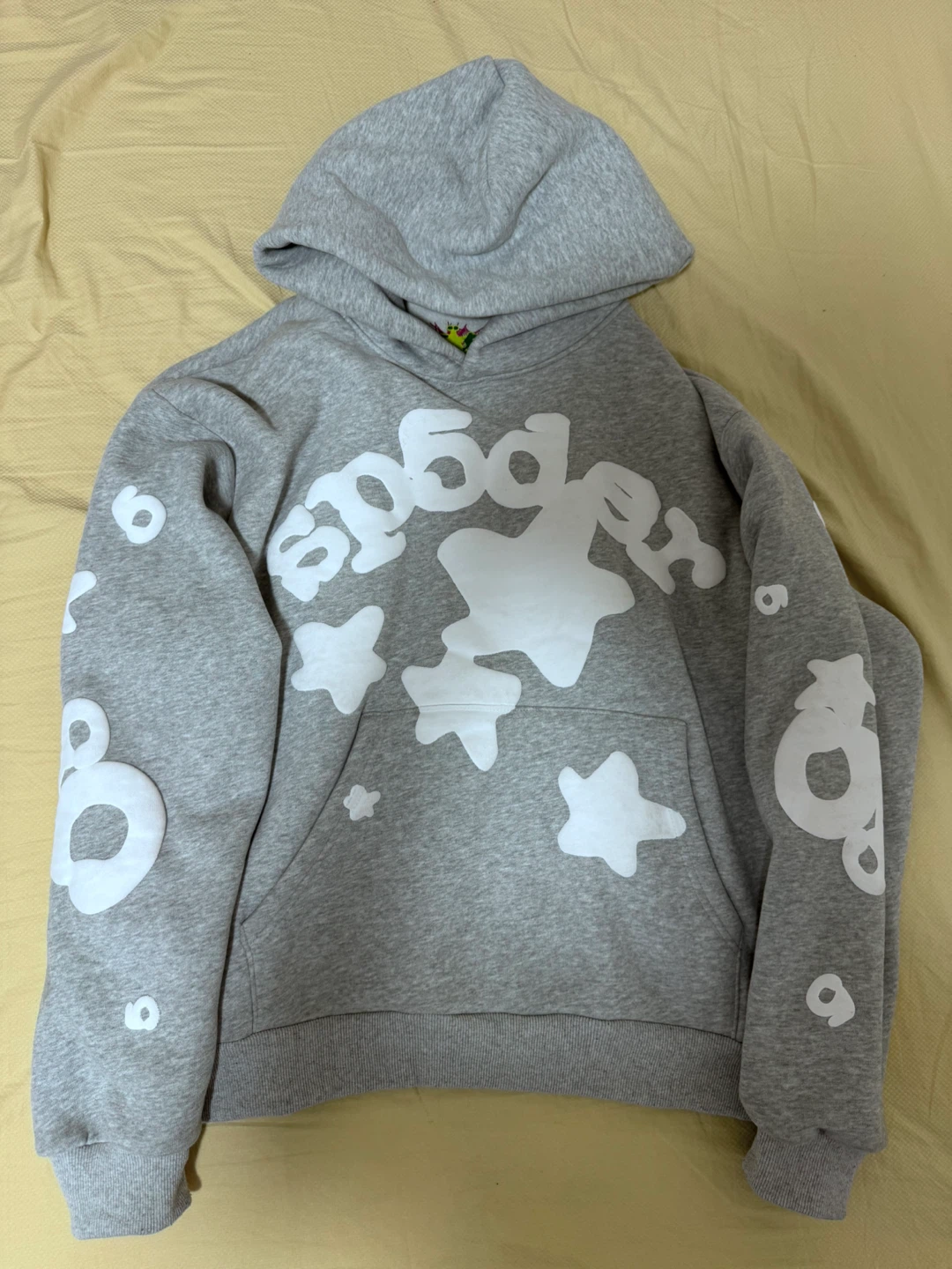 Grey Beluga Sp5der Hoodie