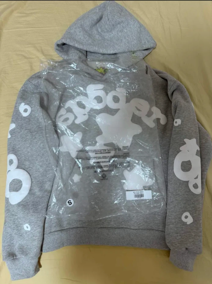 Grey Beluga Sp5der Hoodie - photo 4