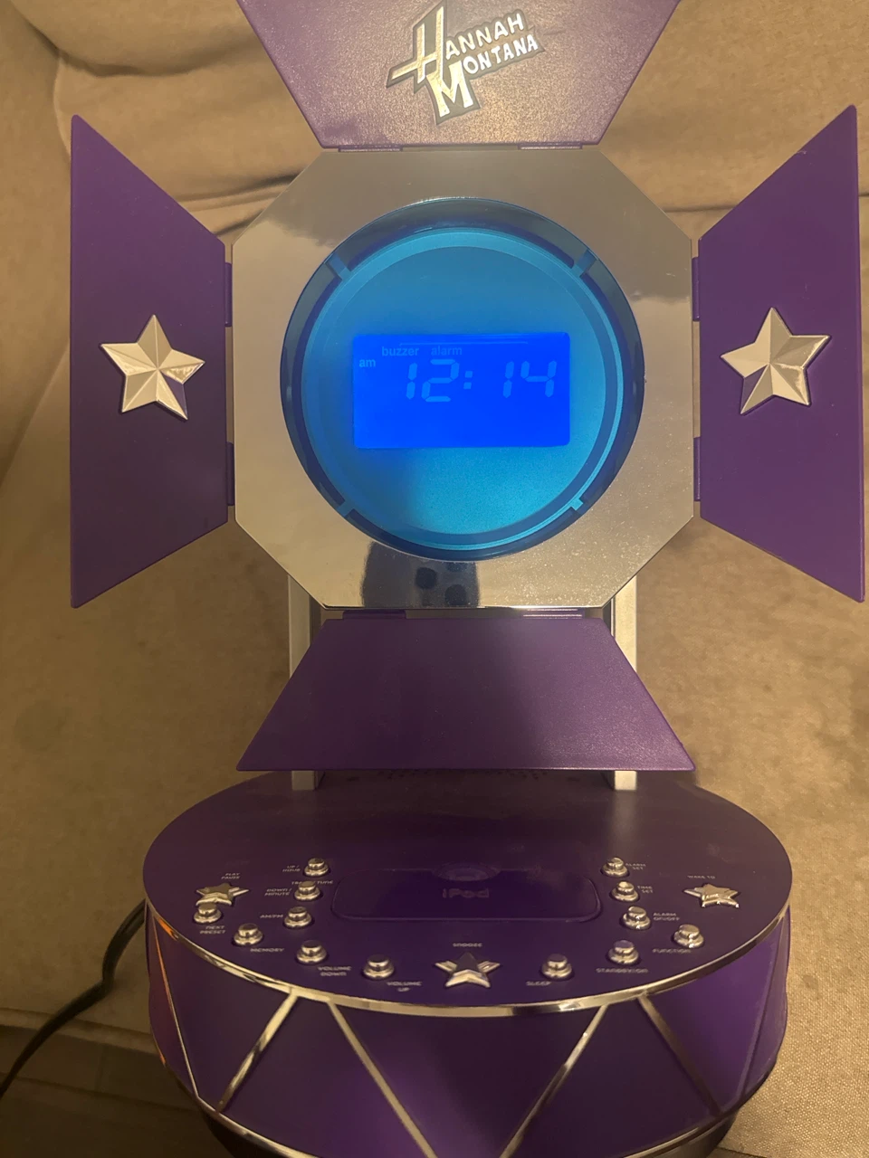 Hannah Montana iPod Docking Station Alarm Clock