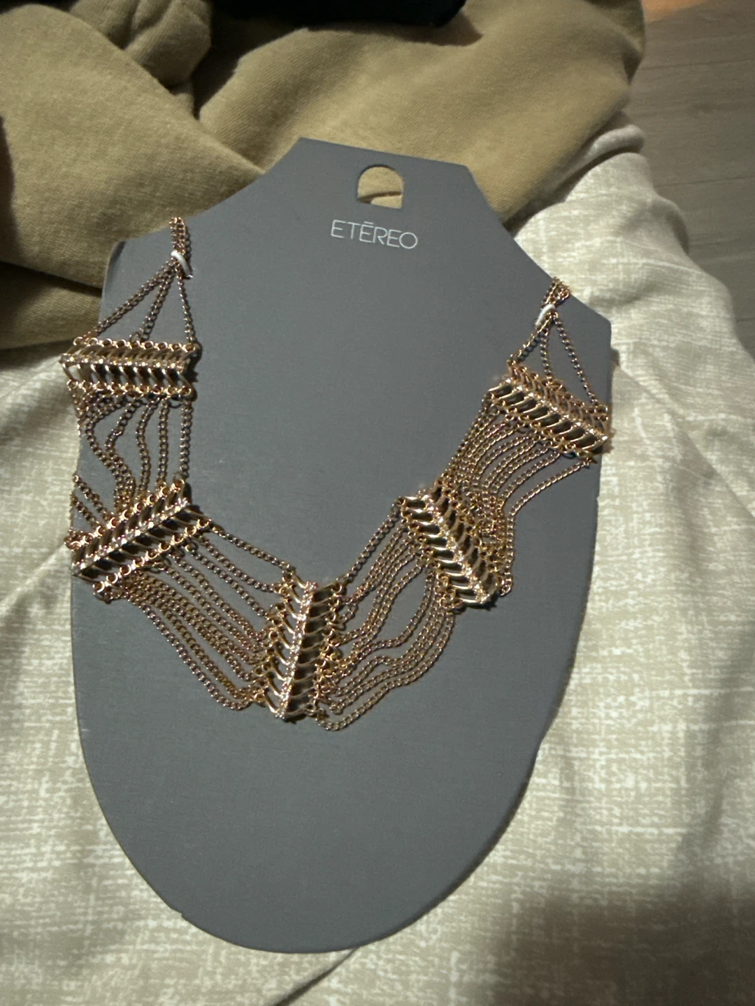 Etereo Gold-Tone Statement Necklace