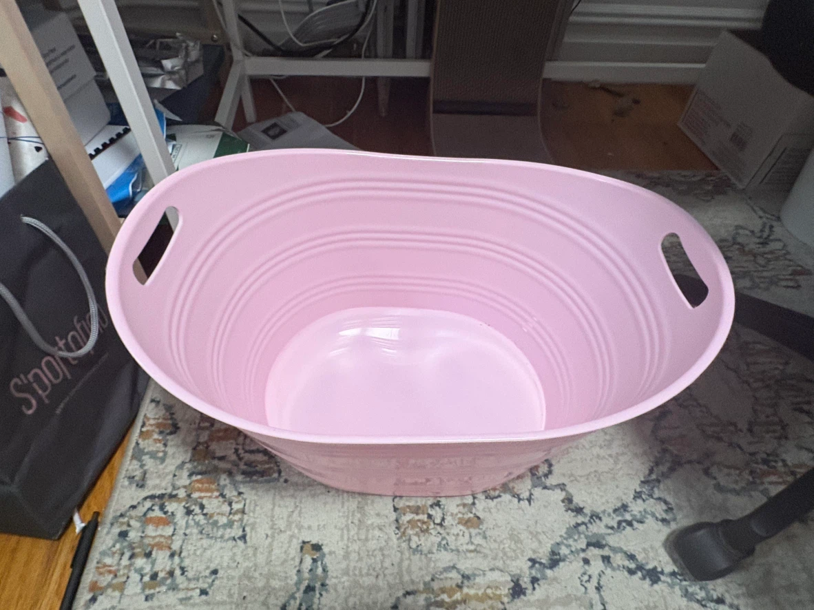 Pink Plastic Storage Tub - photo 2