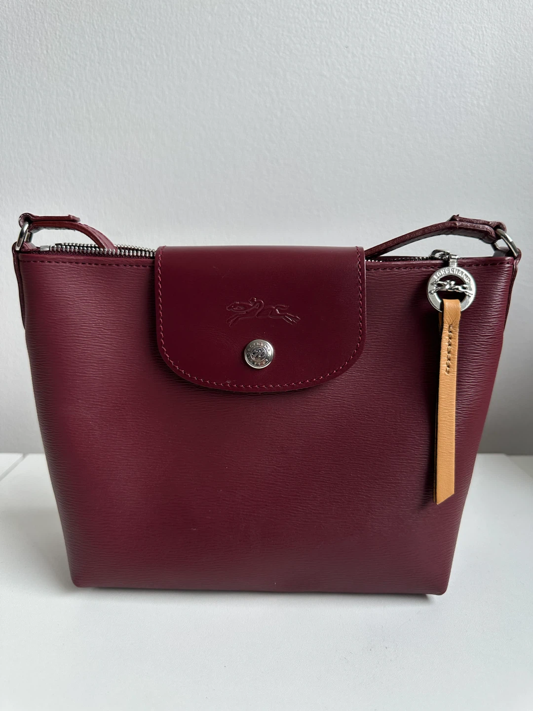 Longchamp Le Pliage Cuir Crossbody Bag