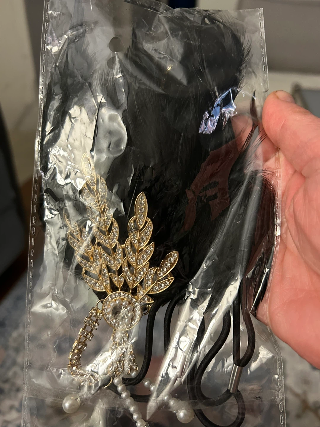 1920s Flapper Feather Headband - photo 2