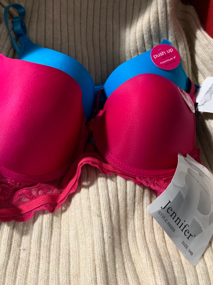 Two Jennifer Push Up Bras