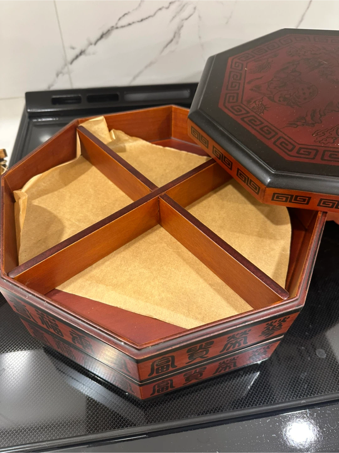 Traditional Chinese Octagonal Serving Box