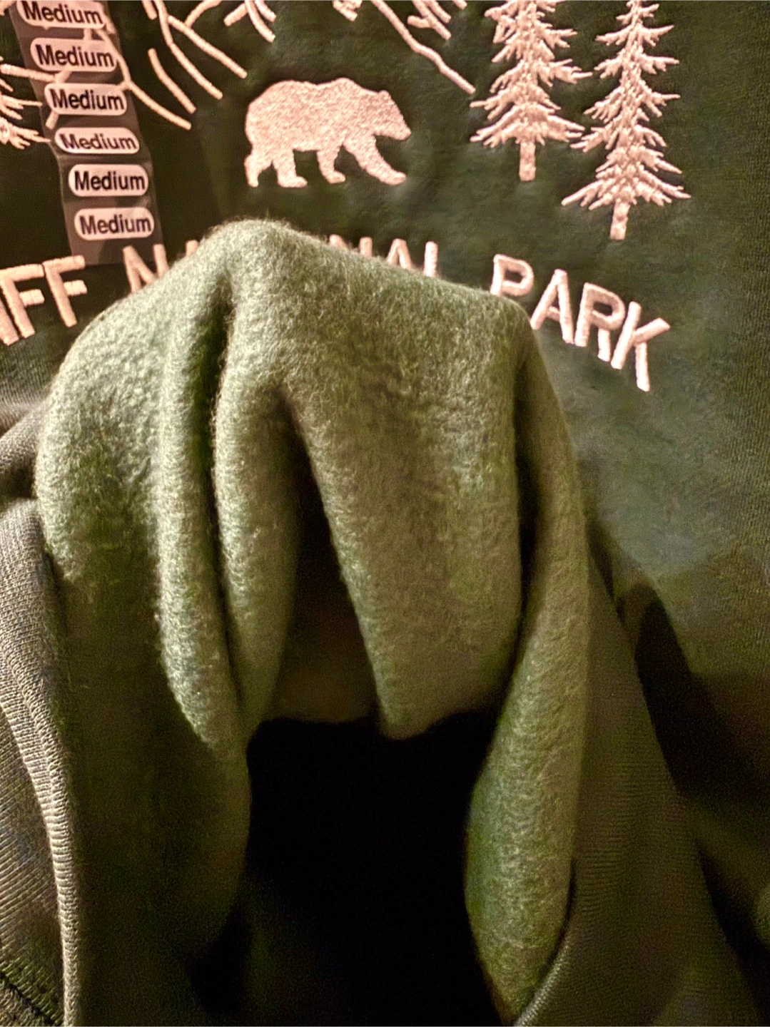 Unisex Beautiful Green Fleece Banff Sweatshirt - photo 5