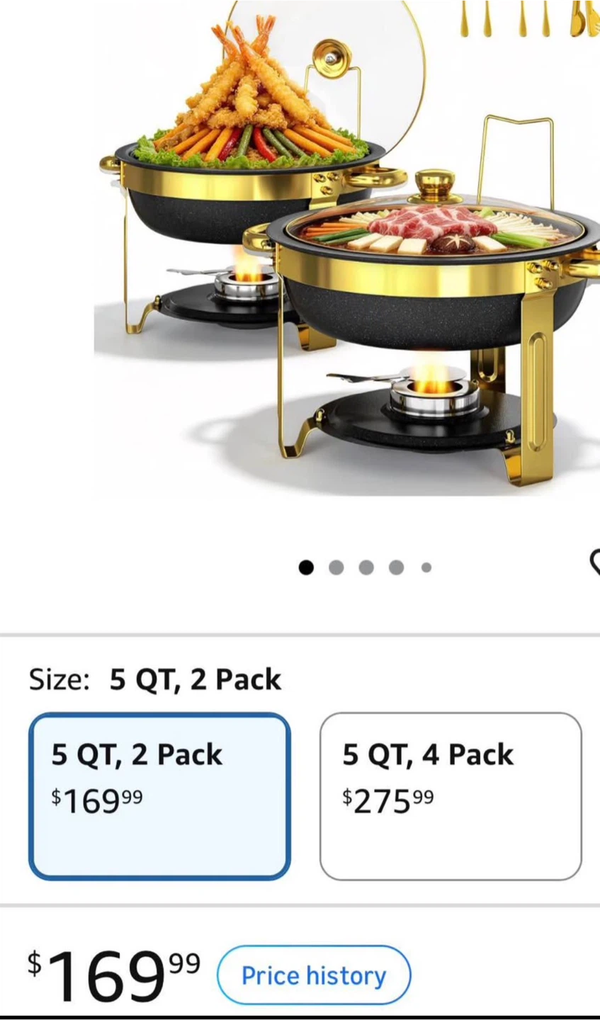 5 Quart Chafing Dish Buffet Server Set - photo 2