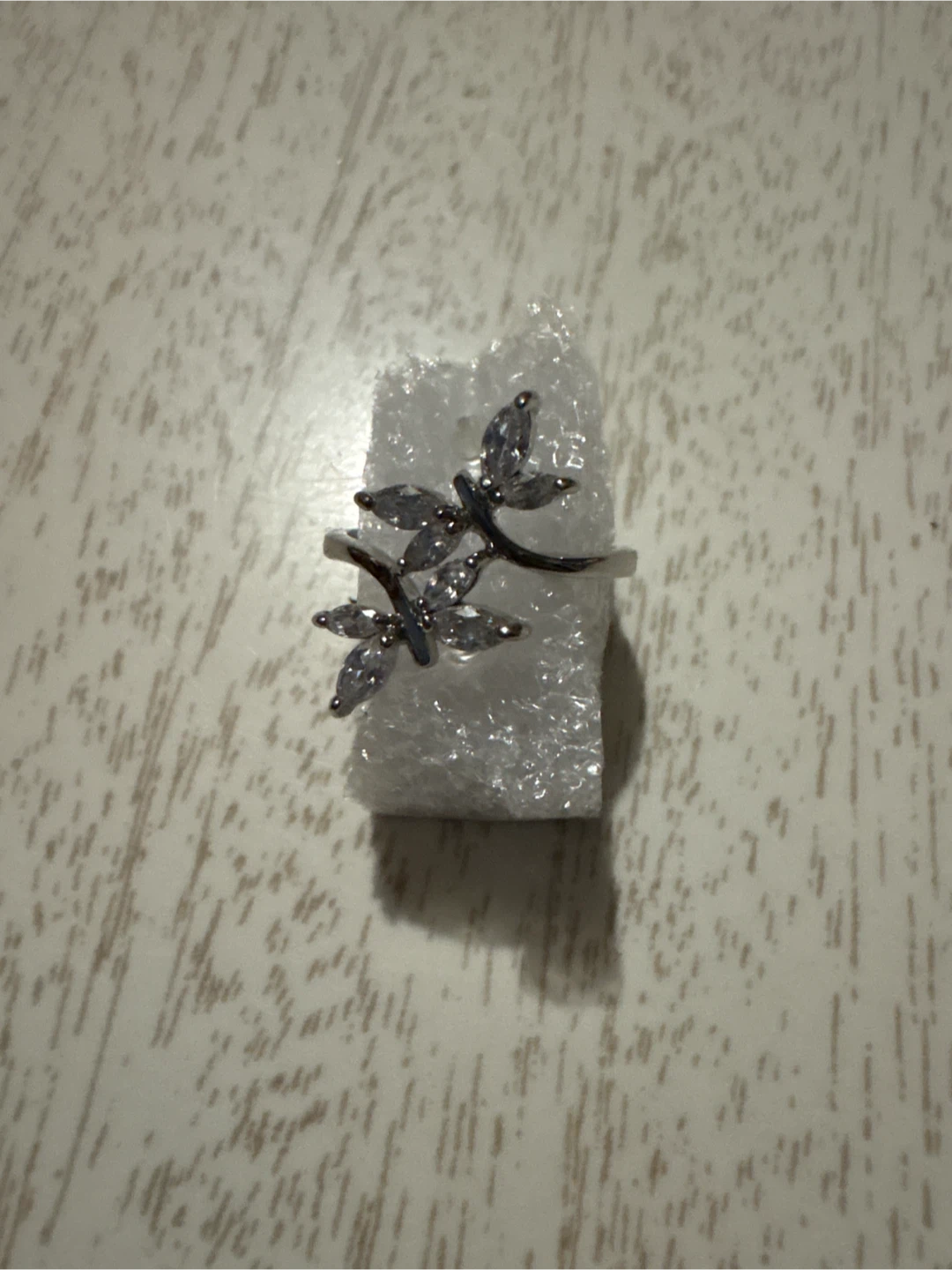 Silver-toned Dragonfly Ring with Crystals - photo 2