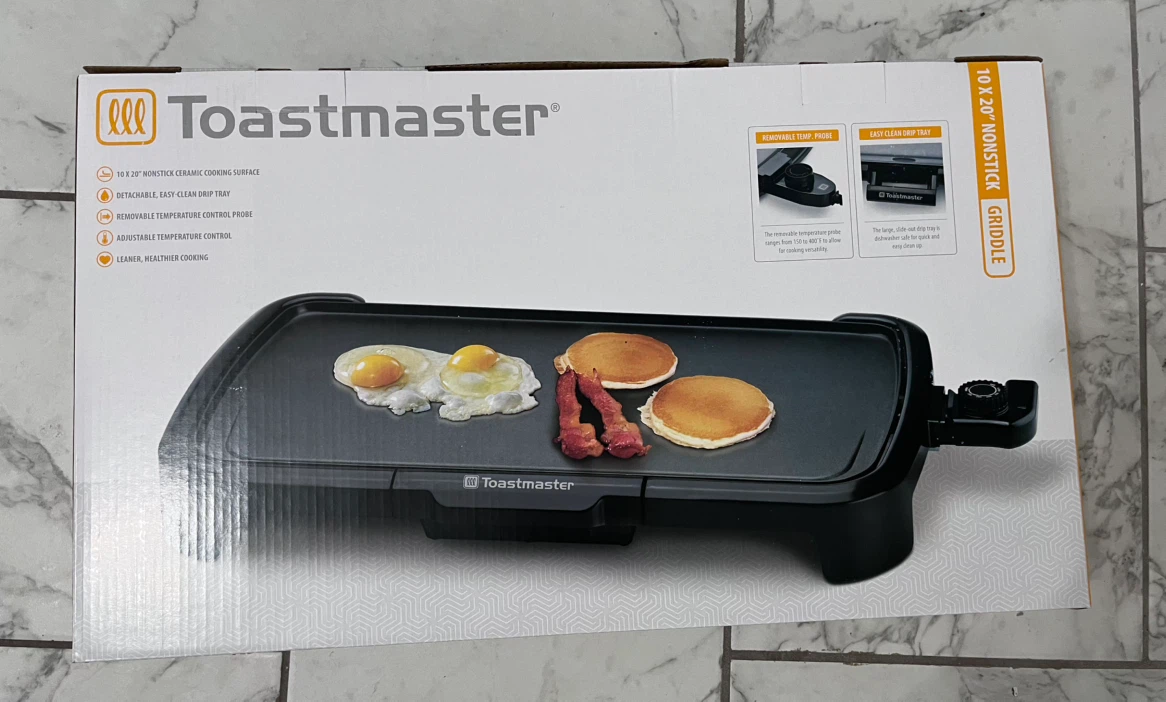 Toastmaster 10x20 Nonstick Ceramic Griddle