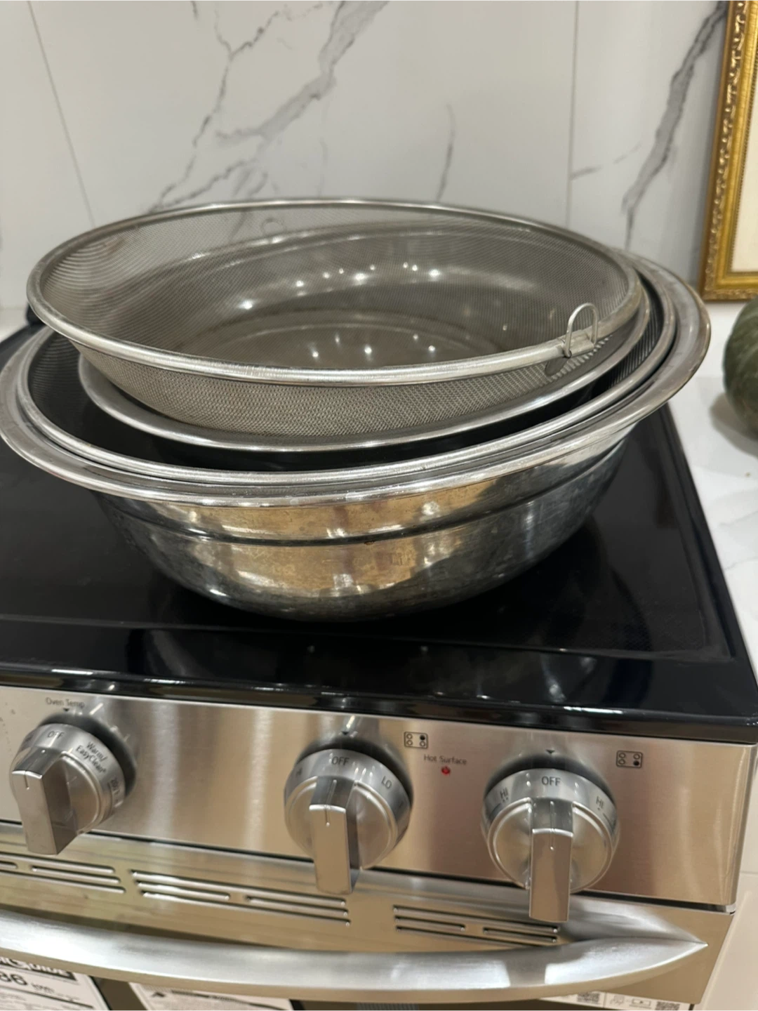 Stainless Steel Mixing Bowl and Sieve Set - photo 3