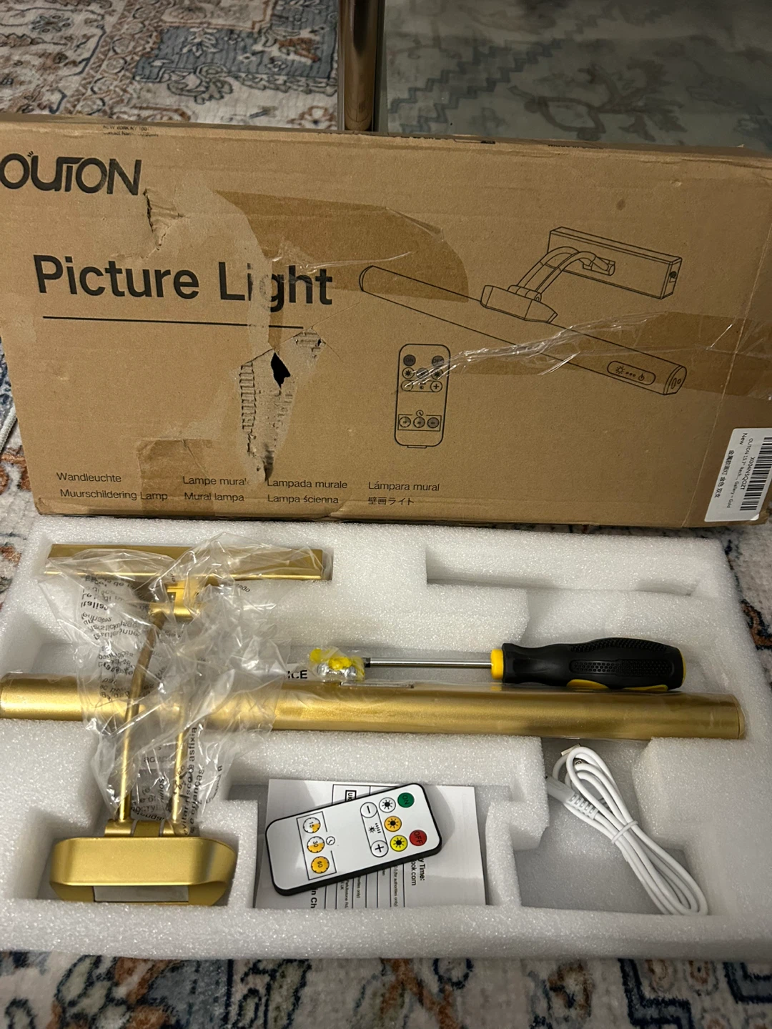 OUTON LED Picture Light - Gold - photo 2
