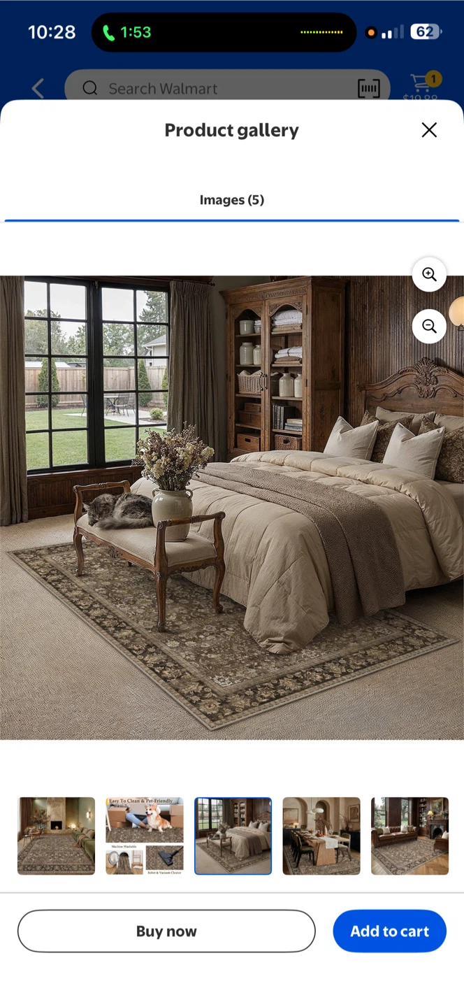 Berthmeer Area Rugs for Living Room  9’ x 12’  - new - photo 5