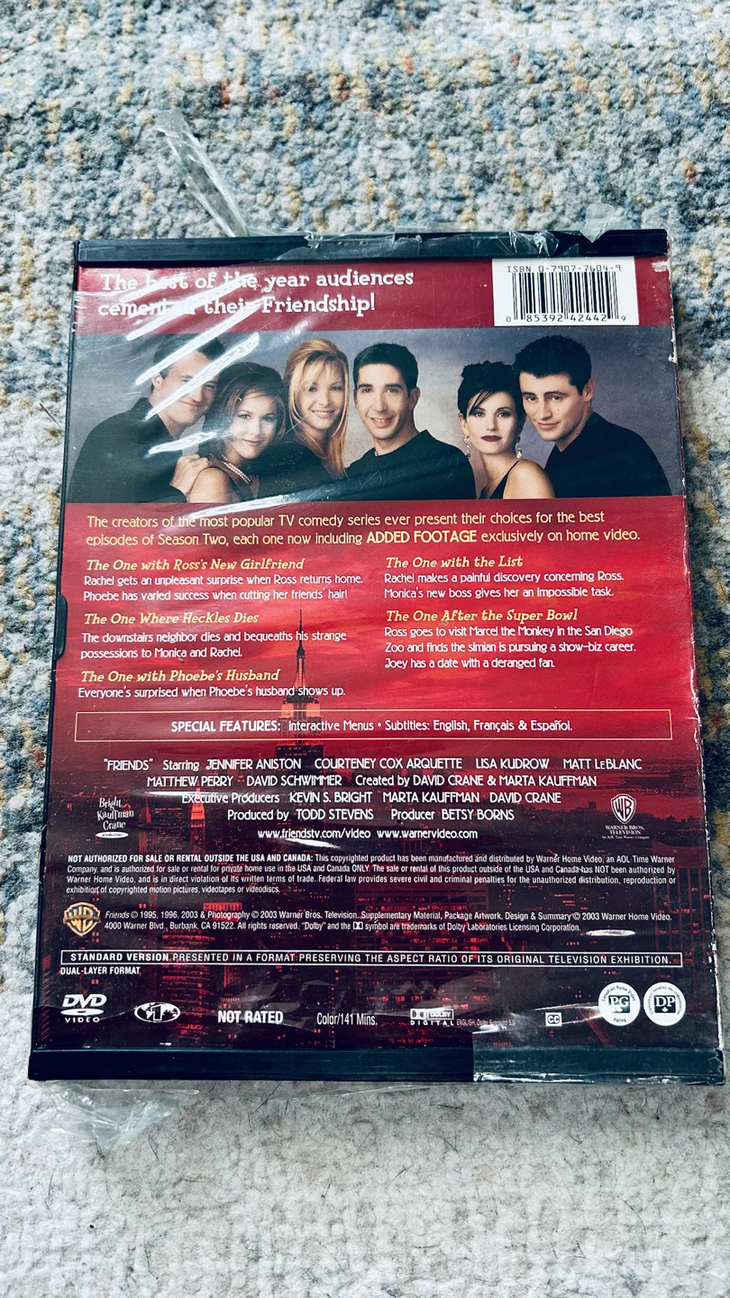 Friends Season 2 – The Best of Friends DVD – Top 5 Episodes - photo 2