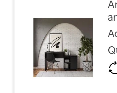 Black Modern Computer Desk with Storage - photo 2