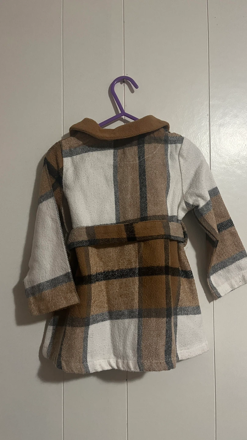 Toddler Plaid Wool-Blend Coat - photo 2