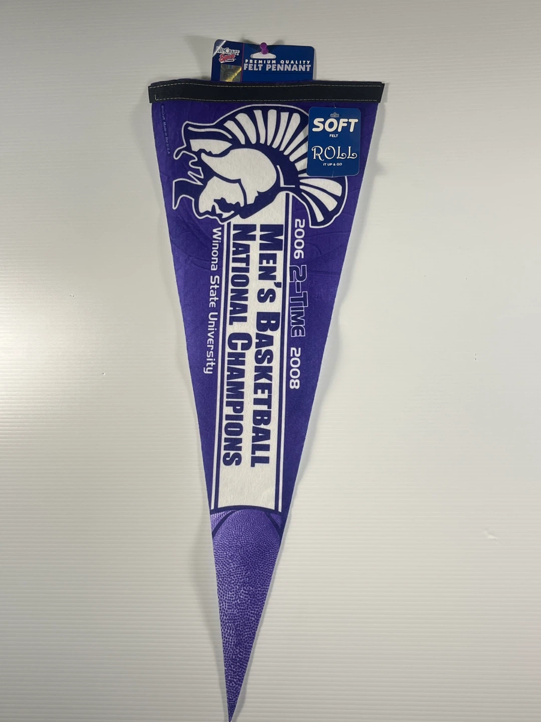 Winona State University Basketball Pennant - photo 4