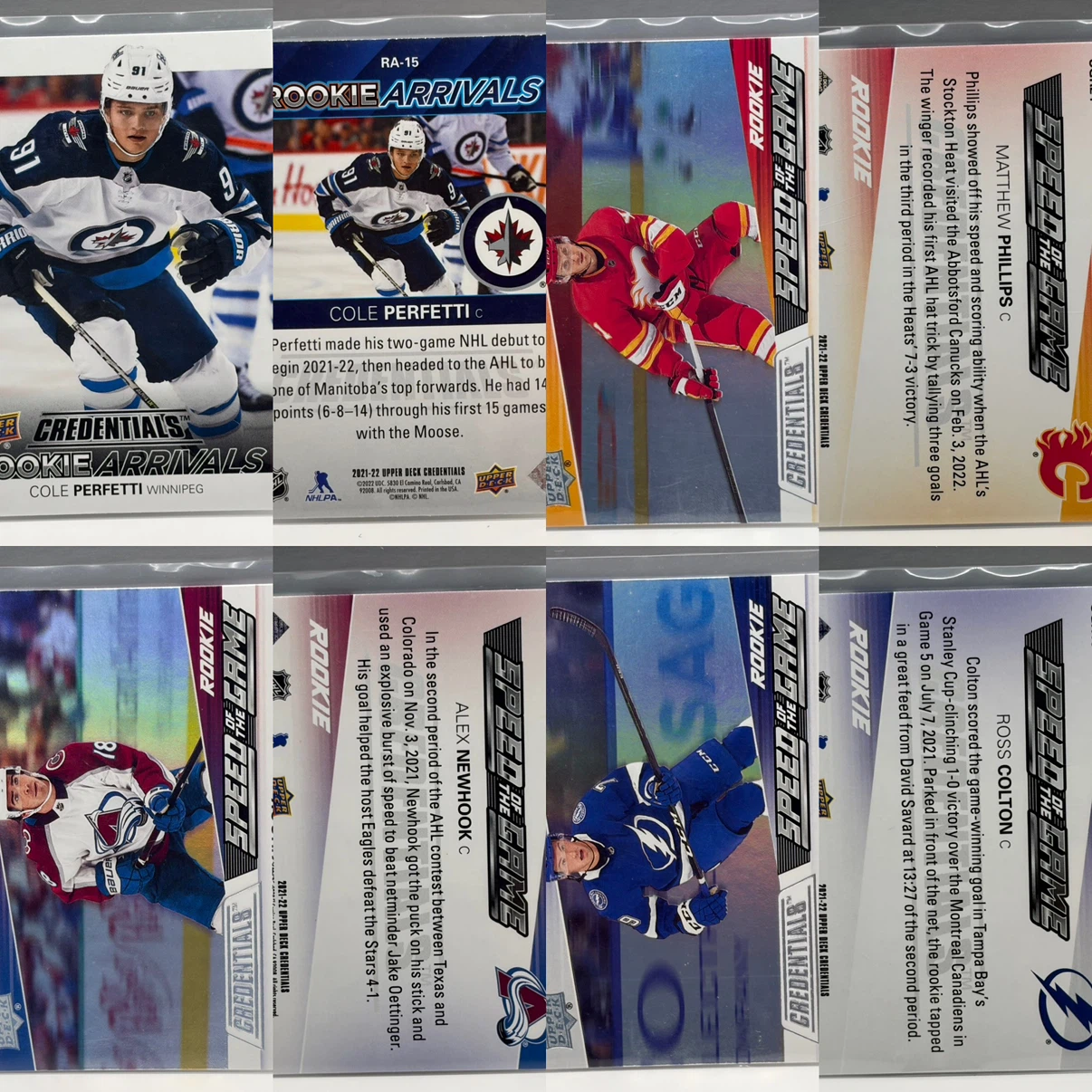 Lot of 24 2021-22 Upper Deck NHL Hockey Trading Cards - photo 2
