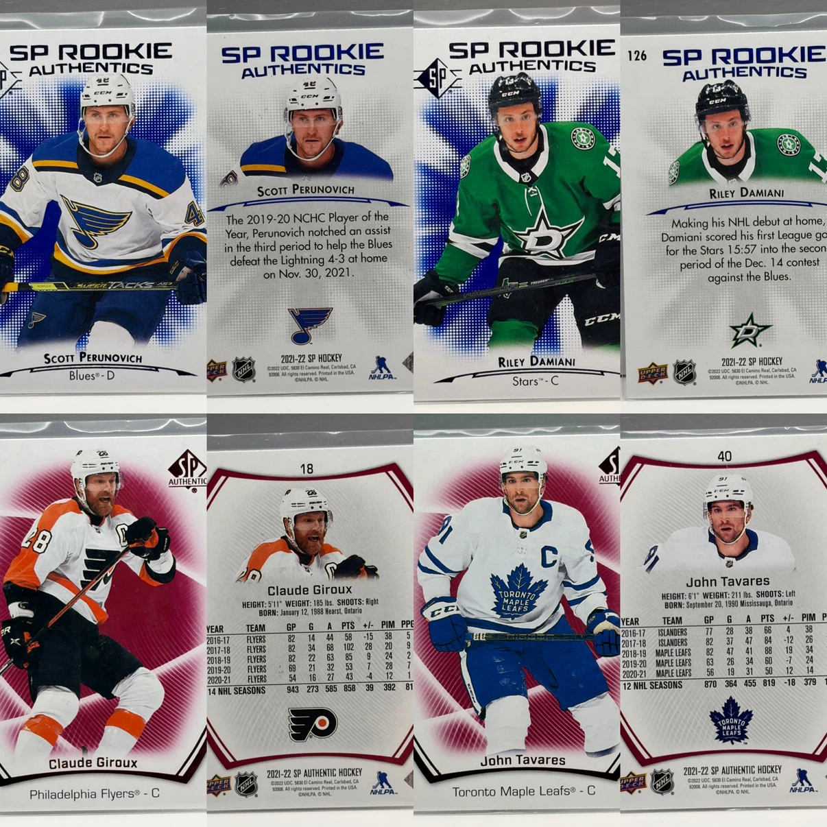 Lot of 24 2021-22 Upper Deck NHL Hockey Trading Cards - photo 4