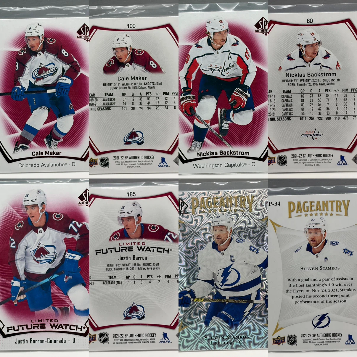 Lot of 24 2021-22 Upper Deck NHL Hockey Trading Cards - photo 5