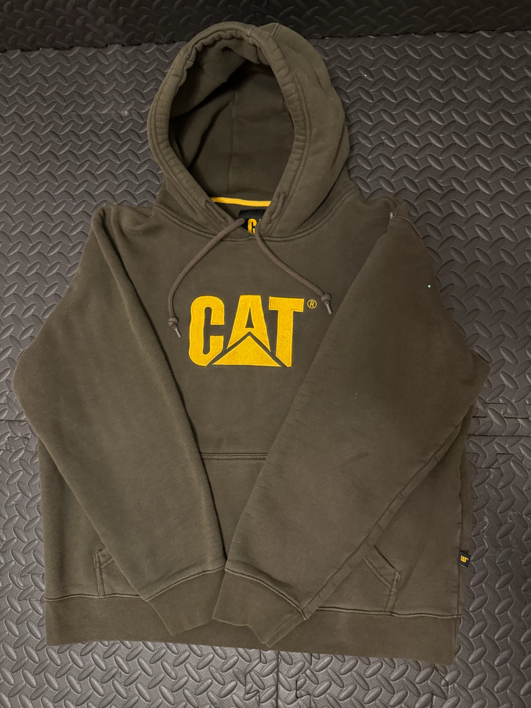 CAT Caterpillar Hooded Sweatshirt - Olive Green - photo 2