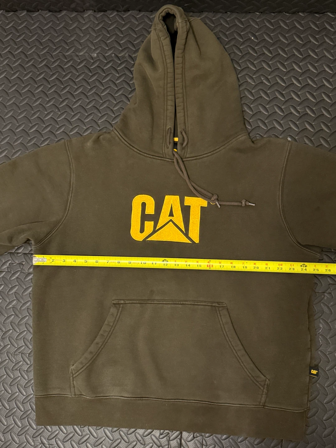 CAT Caterpillar Hooded Sweatshirt - Olive Green - photo 4