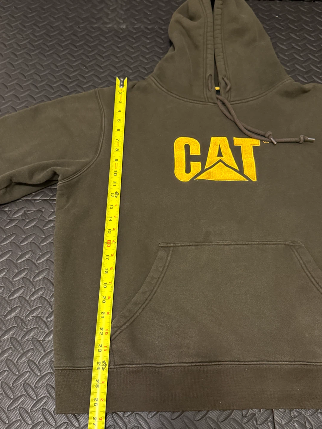 CAT Caterpillar Hooded Sweatshirt - Olive Green - photo 5