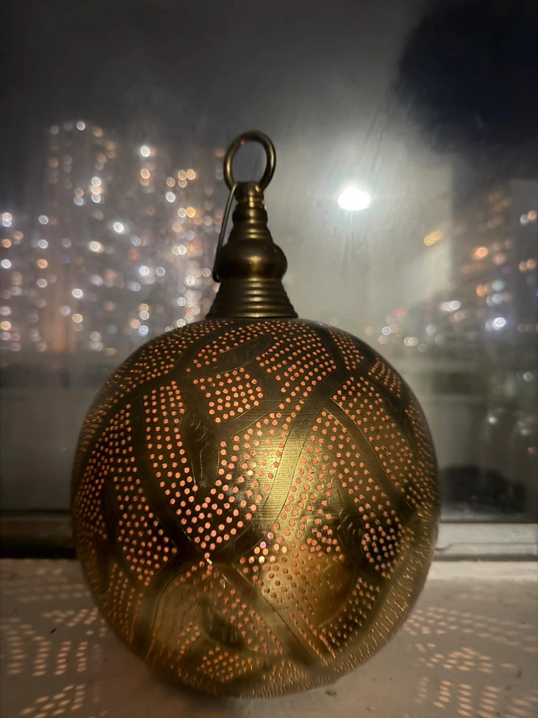 Ornate Brass Metal Lantern - photo 2
