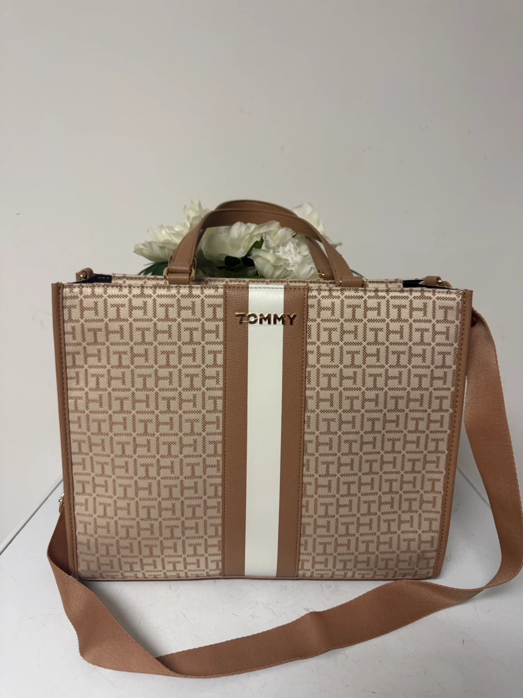 Tommy Hilfiger Monogram Tote Bag