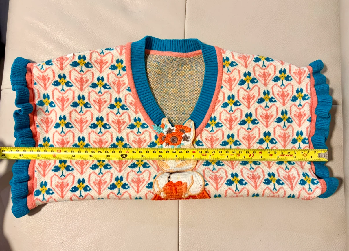 Graphic Rabbit Knit Sweater Vest - photo 3