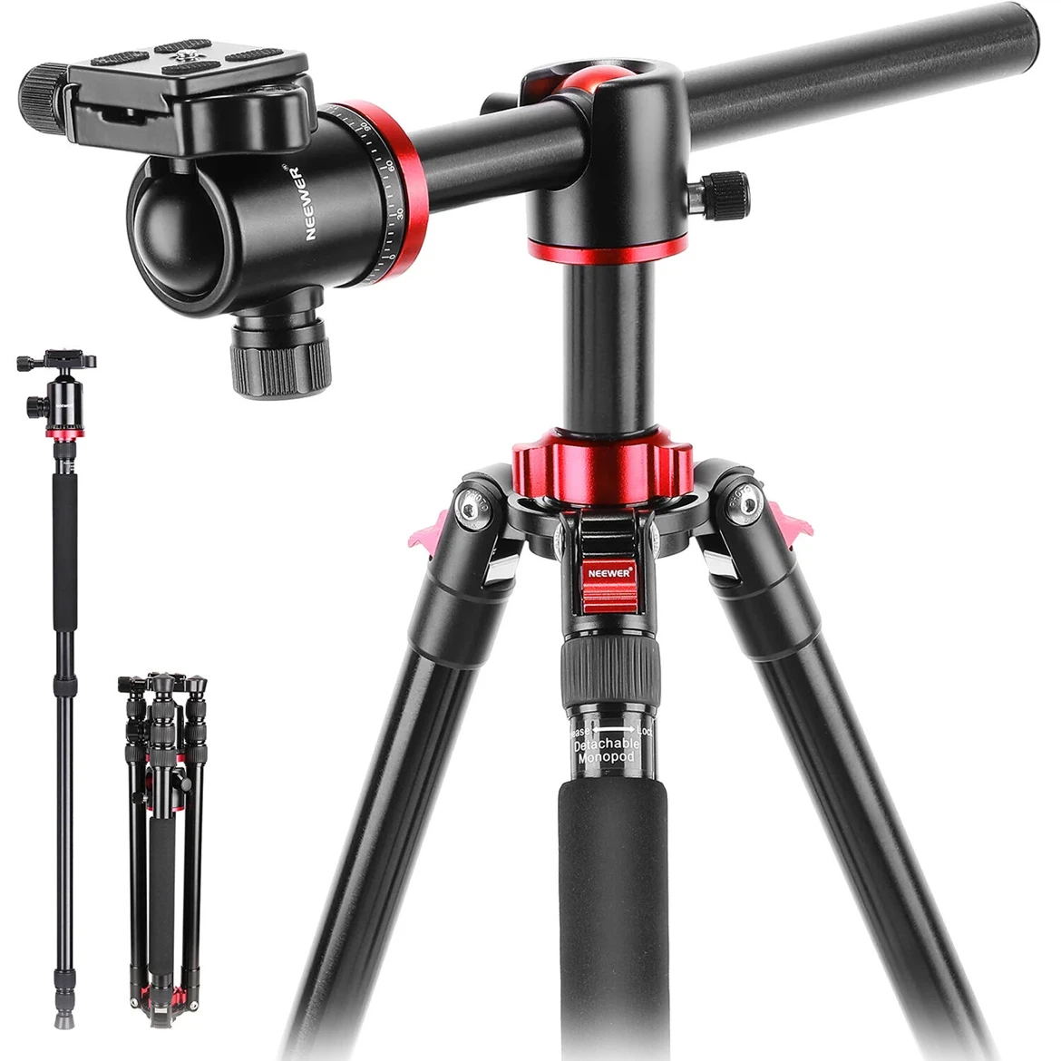 NEEWER TP-MFAA Aluminum Camera Tripod Monopod Macro Photo Video