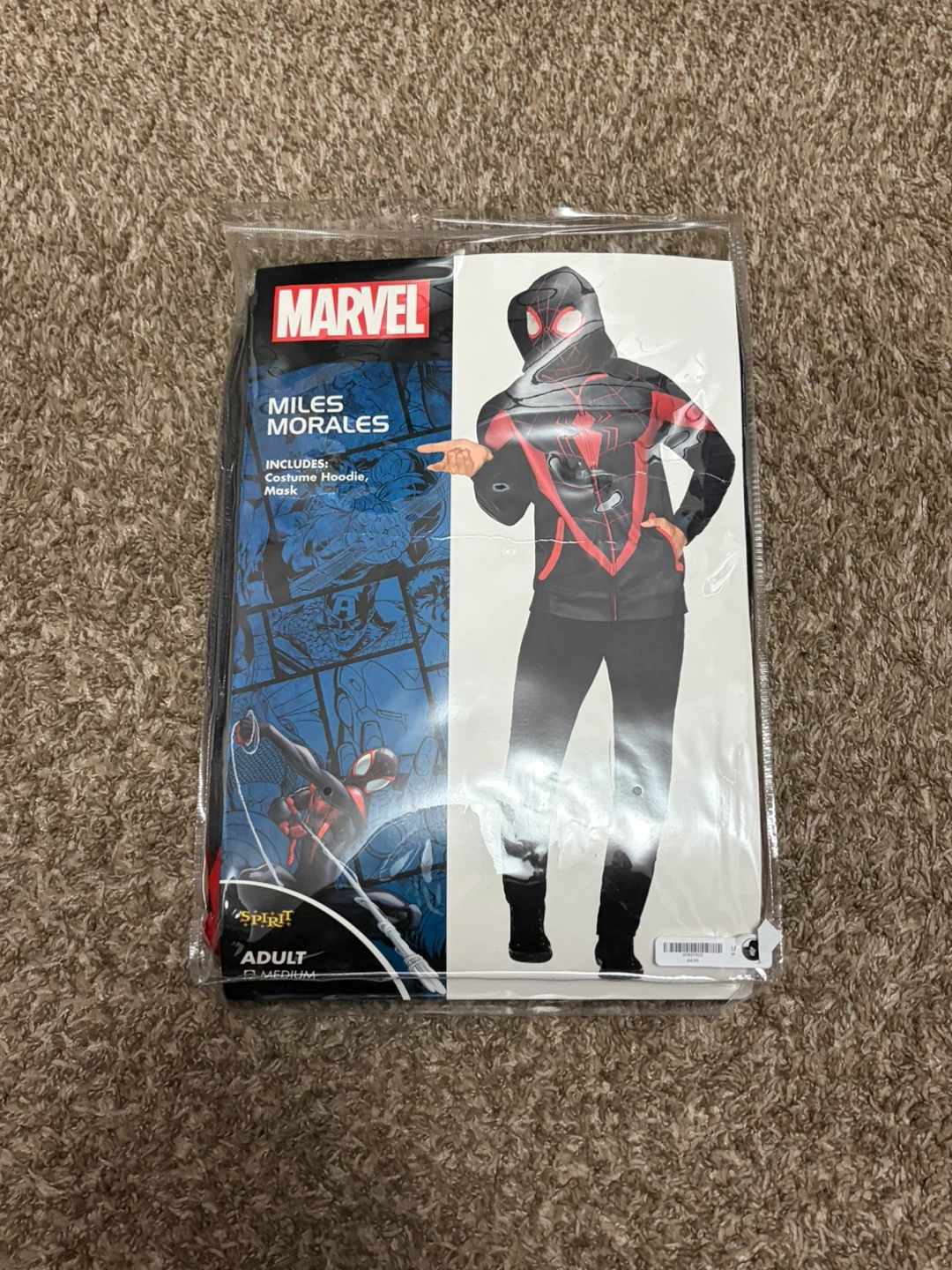 Marvel Miles Morales Costume Hoodie and Mask