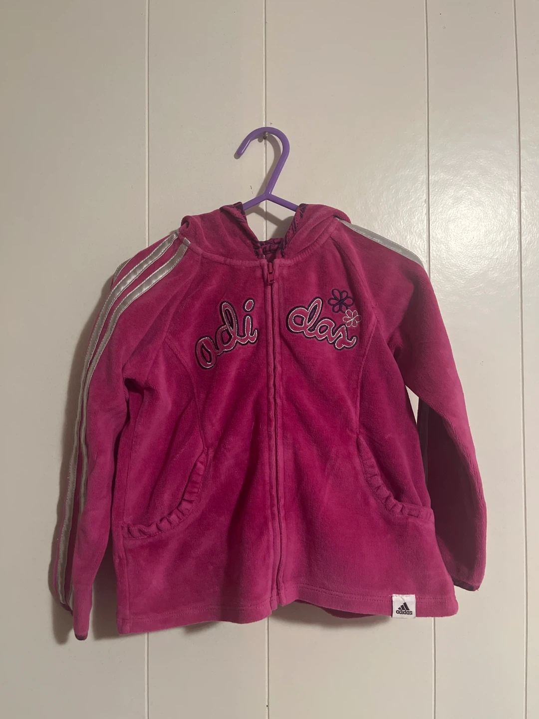 Pink 2T Adidas Track Suit